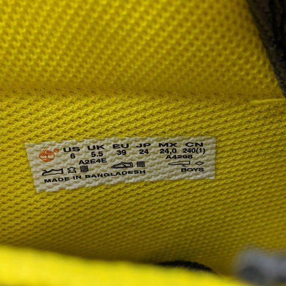 Timberland Rebolt 6 Inch Premium Boot Black Yellow - Picture 2 of 9